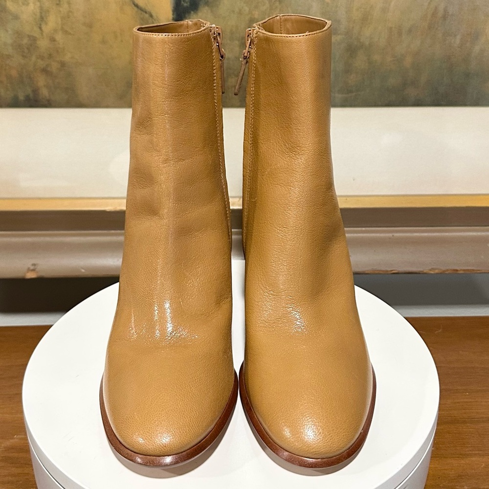 🌸TORY BURCH🌸 Brooke Stamped Heel Leather Bootie Size: 10.5 - Picture 6 of 16